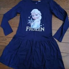 H&M キッズ アナと雪の女王 ワンピース ネイビー