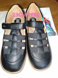 Pansy COOL STEP 23 幅広4E ベルオアシスEEEE外反母趾のサムネイル