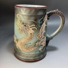 ★希少★高さ14cm オールドノリタケ コップ ドラゴン 盛り上げ花瓶1821 m63375564643_1.jpg?1782644976