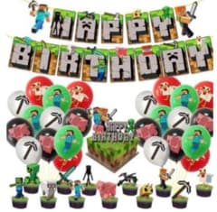 新品　マイクラ　誕生日　飾りつけ　セット