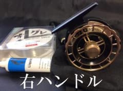 筏 カセ リール右巻き ドラグ付き チョイ出し付き ゴールド マグネット