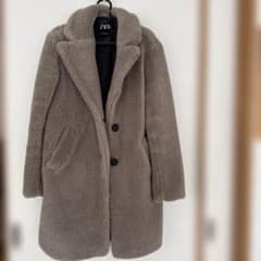 ZARA フリースコート グレー EU 42のサムネイル
