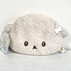 【新品タグ付】いしよわちゃん ぬいぐるみポーチ サンエックス もこもこ 小物入れ