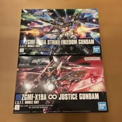 HG ストライクフリーダムガンダム& インフィニットジャスティスガンダム