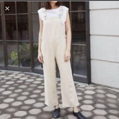 オーバーオール サロペット　オフホワイト　生成のサムネイル