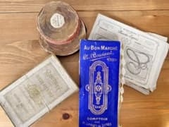 フランス アンティーク グログランリボン bon marche レースのサムネイル