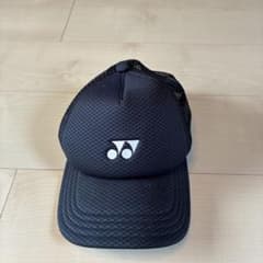 韓国YONEX キャップ ブラック YONEX】キャップ 帽子 黒 ブラック 022K メッシュ - メルカリ