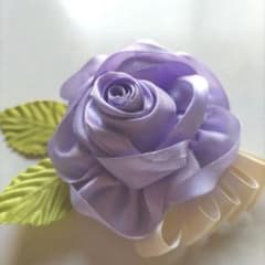 手作りコサージュ薄紫色のサムネイル