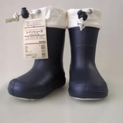 新品 無印良品 キッズ用レインブーツ 12-13cm 箱なし 長靴 雨靴のサムネイル
