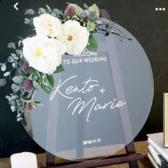 円形アクリル板　ウェルカムボードにぴったり！のサムネイル
