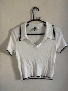 韓国風リブニットTシャツのサムネイル