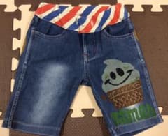【T("⌒∇⌒")さま専用】JAM デニムハーフパンツ 100のサムネイル
