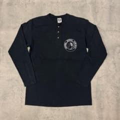 90s USA製 cotton deluxe ヘンリーネック ロンT 黒 - メルカリ