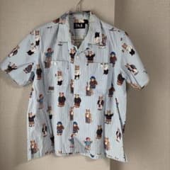 PAUL IN THE HOUSE 半袖シャツ ベア柄 ストライプのサムネイル