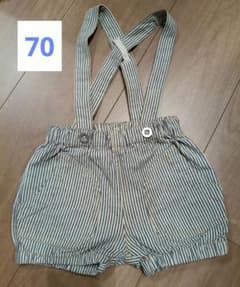 branshes ストライプ サスペンダーパンツ 70