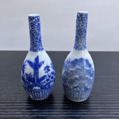 古伊万里 古美術 江戸後期 蛸唐草 唐草 松竹梅 印判 御神酒 徳利 酒器