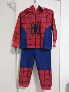 【新品未使用】スパイダーマン　コスチューム　セットアップ　なりきりスーツ　子供のサムネイル