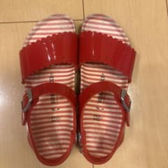 BIRKENSTOCK サンダル レッド ストライプ 21.0センチのサムネイル