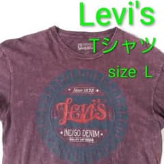 Levi's Tシャツ size L 紫色系 タイ製のサムネイル