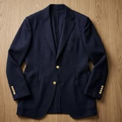 【極美品】BEAMS F ウール ネイビーブレザー 金ボタン 日本製 48 8R 極美品】BEAMS F ウール ネイビーブレザー 金ボタン 日本製 48 8R