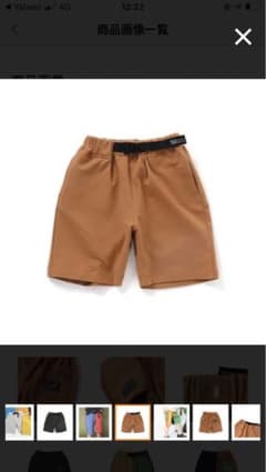 【ブリーズ】クライミングカットパンツ  5分丈　ハーフパンツのサムネイル