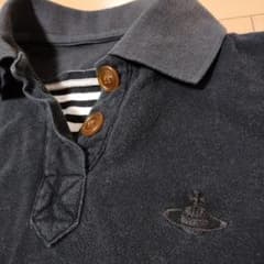 ヴィヴィアンウエストウッド ボタン付きポロシャツ 半袖 黒 - メルカリ