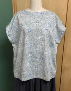 2025SS新品リバティ×ミナペルホネン＊半袖ブラウス　ホビーラホビーレ日本製 2025SS新品リバティ×ミナペルホネン＊半袖ブラウス ホビーラ