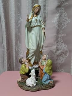♦輸入品♦キリスト教美術 ファティマの聖母 像 彫刻 彫像 高さ約 30cmのサムネイル