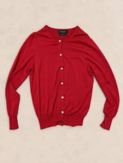 Demi-Luxe BEAMS ウール カーディガン 赤のサムネイル