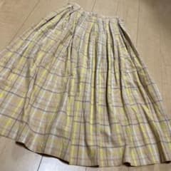 マドモアゼルノンノンパパス ロングスカート 綿 リネン - メルカリ