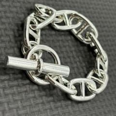 Silver 925 ブレスレット 10 アンカー メンズ シルバー チェーン