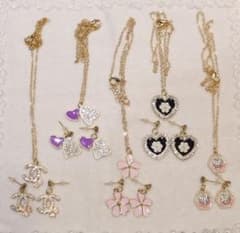 レディース ネックレス ピアス セット まとめ売りのサムネイル
