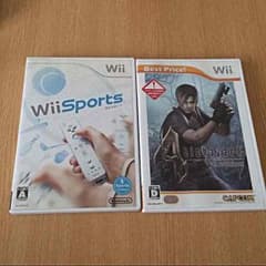 #キュロット様専用 wii バイオハザード4＆wiiスポーツ  セットのサムネイル