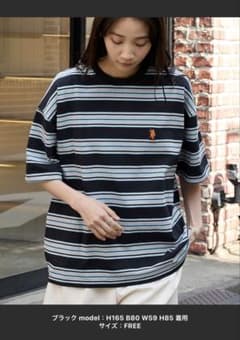 U.S. POLO ASSN. / オーバーサイズマルチボーダーTシャツのサムネイル
