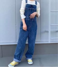 お値下げ　via j  デニムサロペット オーバーオールのサムネイル