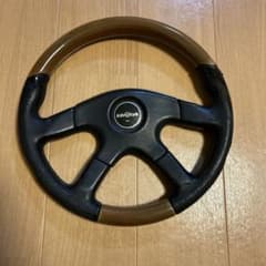 イタルボランテ レザー ウッドコンビ 4本スポーク 36cm 中古 - メルカリ
