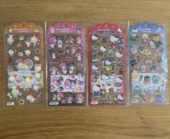 【値下げ】サンリオキャラクター ドロップジュエリーシール４枚セットのサムネイル