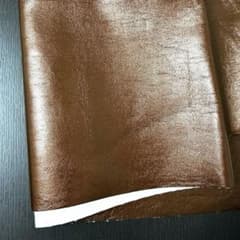 合皮レザー生地 ブラウン ハギレ 約60cm×95cm - 4