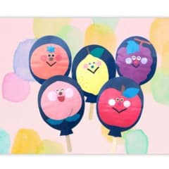 ふうせんのペープサートのサムネイル