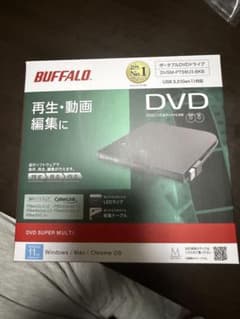 BUFFALO ポータブルDVDドライブ DVSM-PTS8U3-BKBのサムネイル