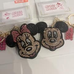 ミッキー ミニー キラキラチャーム❁新品のサムネイル