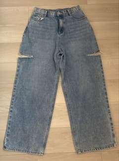 ワイドデニムパンツ サイドスリットのサムネイル