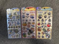 うるちゅるPOPSEAL パペットスンスンボンボンドロップシール　３点セットのサムネイル