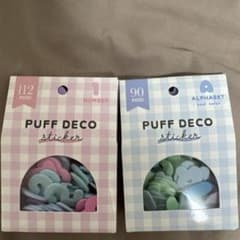 PUFF DECO sticker アルファベット　2点のサムネイル