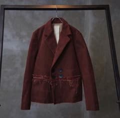 OmarAfridi WAISTPANELLEDJACKET SS20 RED - メルカリ