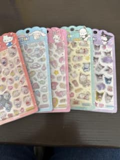 【韓国限定】サンリオ Tok!Tok! ぷっくりシール 5枚セットのサムネイル