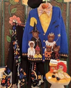 daidai vintage ハロウィンくまカーディガン　ファンシーのサムネイル