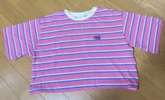 Good On 半袖 ボーダー Tシャツ ピンクのサムネイル