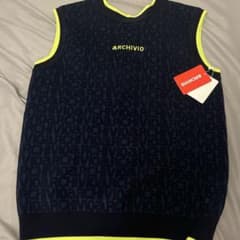 アルチビオ archivio トップス 前後2WAYリボンベスト ネイビー - メルカリ