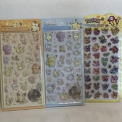 3Dステッカー 3枚セット ぷっくりシール　硬質素材　Poké monのサムネイル
